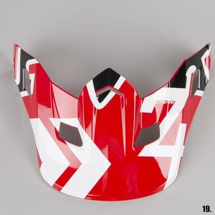 Red and White Peak Logo - Fox V2 Anthem Helmet Peak Red White (Now 67%)