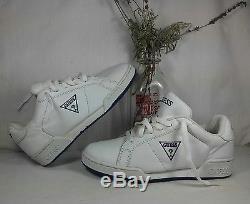 Triangle Vintage Logo - Womens Lace Shoes Guess Vintage Logo Tennis 90s Sneakers Up Triangle ...