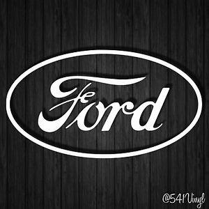 Funny Ford Logo - Ford Retro Logo 7 Vinyl Decal mustang shelby GT jdm funny racing