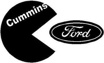 Funny Ford Logo - Cummins, Eatting a Ford logo, Vinyl decal sticker