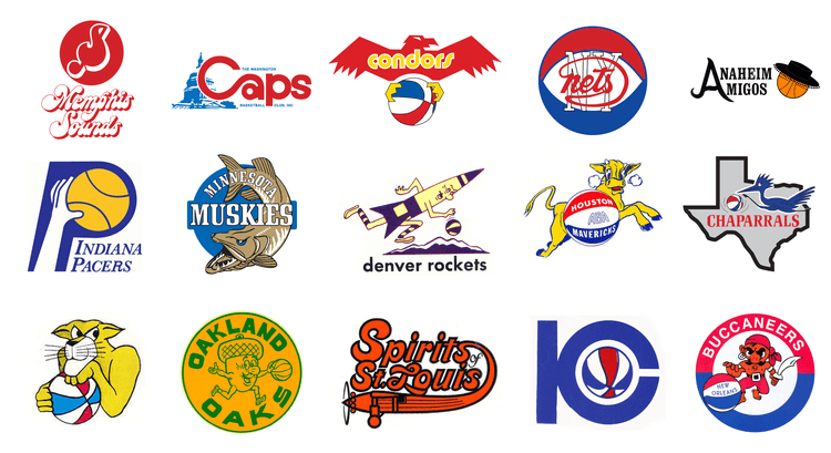 Great Basketball Logo - The Colorful Visual Legacy of the ABA