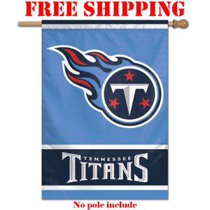 New Titans Logo - Tennessee Titans Logo House Flag Double Sided 28 x 40 2018 NFL