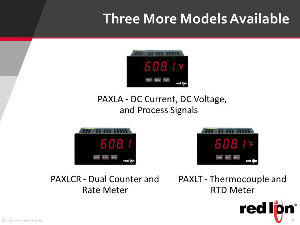 Red Lion Controls Logo - The New PAX Lite Meters. 2 © Red Lion Controls Inc. PAX Panel Meters