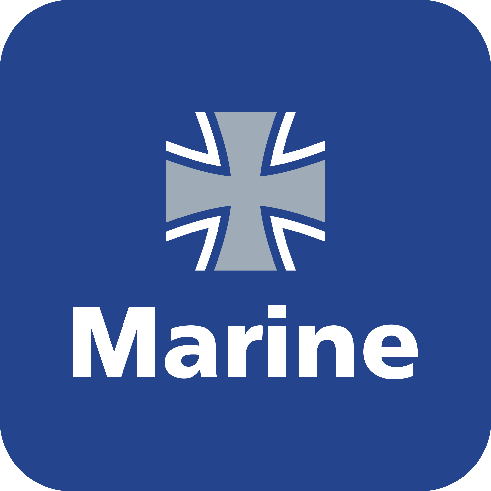 Navy Blue Logo - Symbol of German Navy (blue background).svg