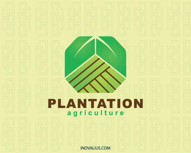 Green Brown Logo - Plantation Logo. Alex. Logos, Logo design, Abstract logo