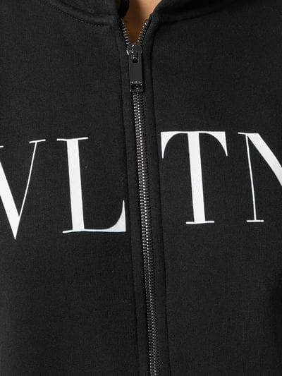 Valentino Logo - Valentino black Polyamide logo hoodie. Stefaniamode.com