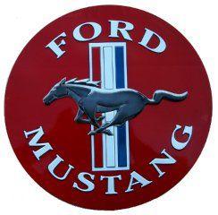 Old Ford Mustang Logo - Amazon.com: Old Mustang Red Logo Decal 5