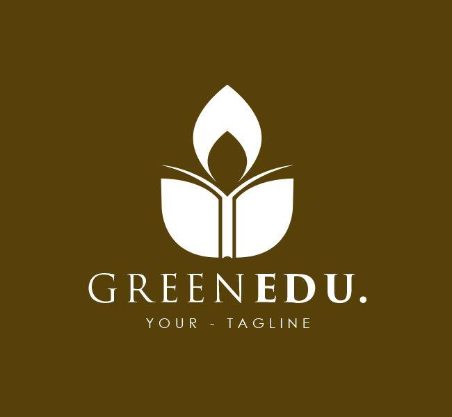 Green Brown Logo - Green Education Logo & Business Card Template - The Design Love