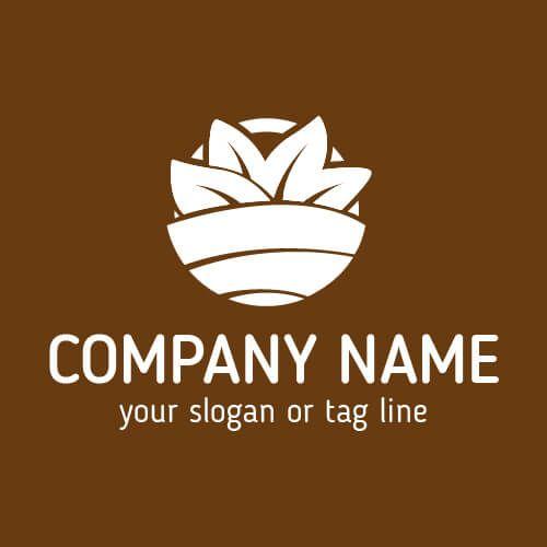 Green Brown Logo - Buy Vector Green Company Logo Template for Branding!