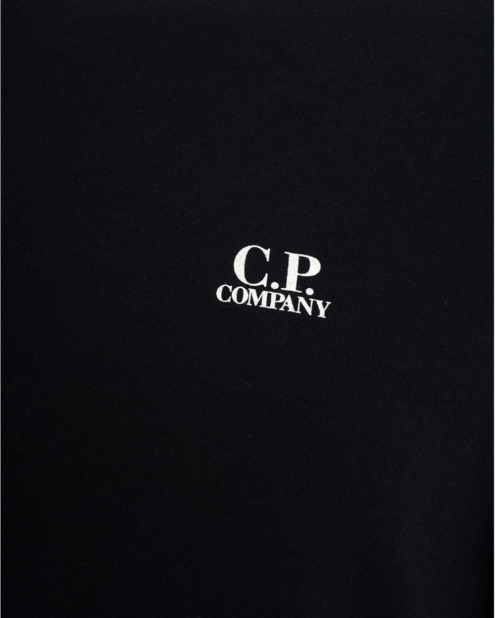 Navy Blue Logo - C.P Company Mens Jumper, Navy Blue Logo Sweatshirt