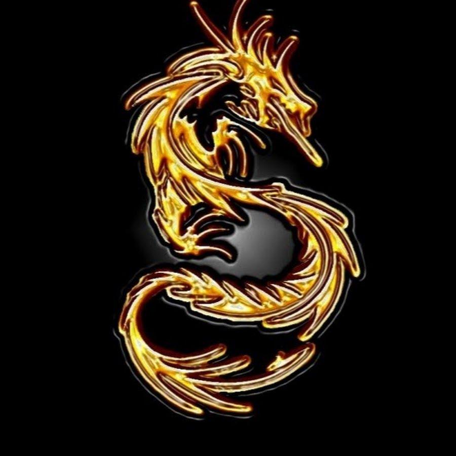 Cool Gold Dragon Logo - Tuto Fou