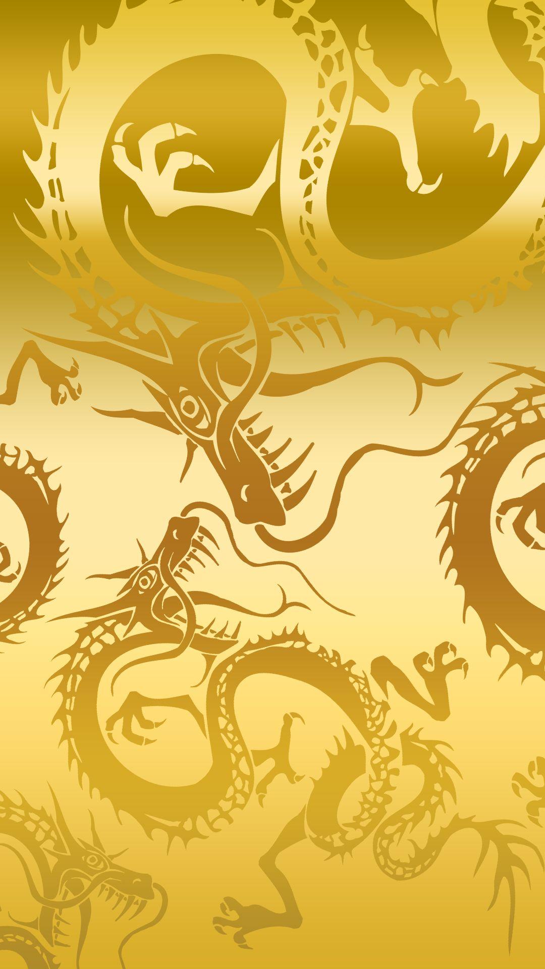 Cool Gold Dragon Logo - Golden Dragon Cool Samsung Galaxy S7 Wallpaper