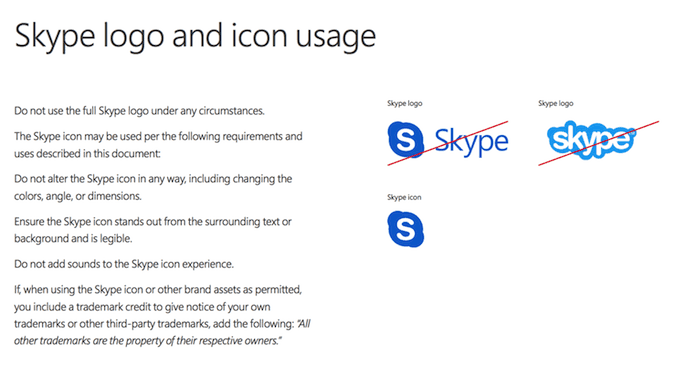 Official Skype Logo - Brand Style Guide Examples for Visual Inspiration