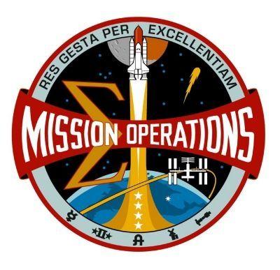 NASA JSC Logo - Shuttle Staion Era NASA JSC Mission Operations Directorate. Space