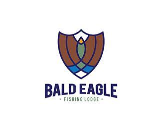 Fishing Eagle Logo - Bald Eagle Fishing Lodge Designed by square69 | BrandCrowd