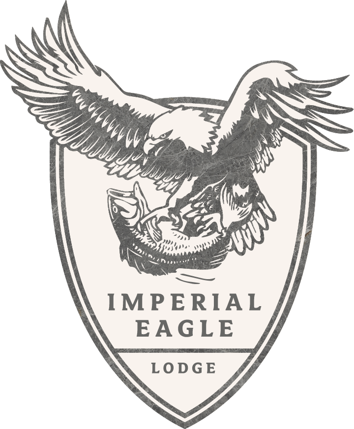 Fishing Eagle Logo - FISHING. Imperial Eagle Lodge