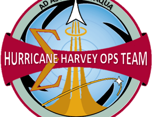 NASA JSC Logo - Riding out Harvey, NASA's Mission Control Center keeps watch over ISS