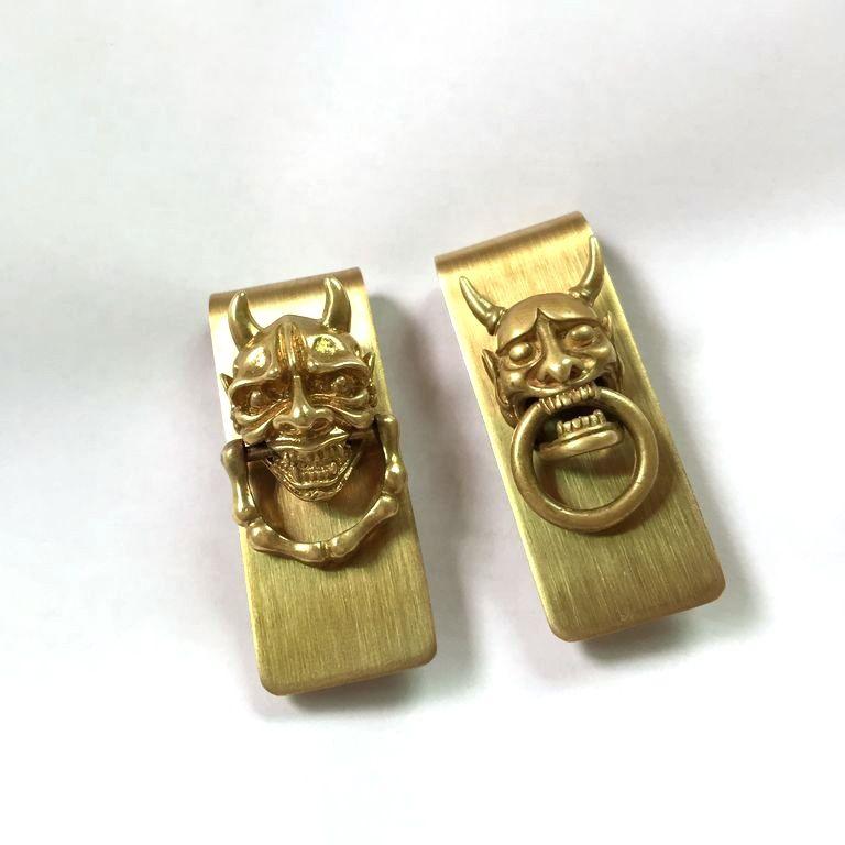 Cool Gold Dragon Logo - Custom Logo Cool Dragon Head Golden Brass Money Clip With Ring ...