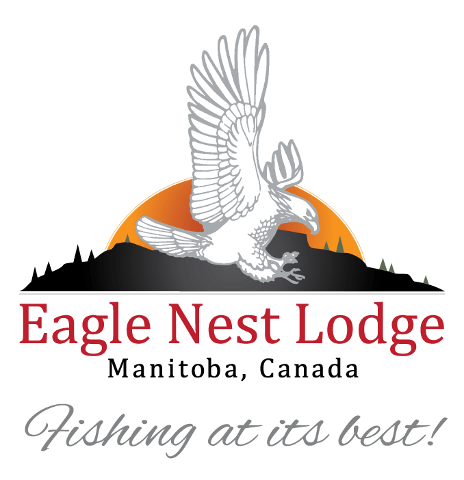 Fishing Eagle Logo - Manitoba Fishing Lodge Canada. Eagle Nest Lodge