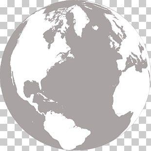 Gray and White Globe Logo - 4,079 white Earth PNG cliparts for free download | UIHere