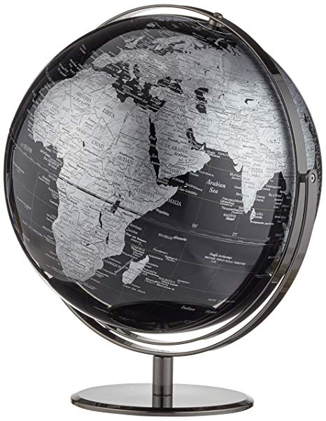 Gray and White Globe Logo - Globe Collection 30 cm Globe - Black: Amazon.co.uk: Kitchen & Home