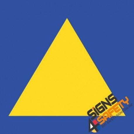 Blue and Yellow Triangle Logo - Nosa / SABS Yellow and Blue Towing Triangle Sticker Online South