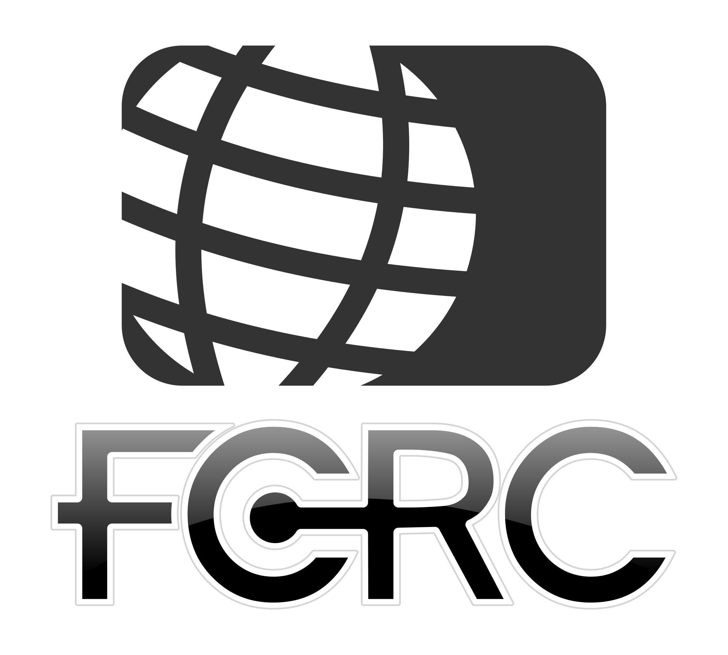 Gray and White Globe Logo - FCRC globe logo 2 Icons PNG - Free PNG and Icons Downloads