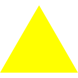 Blue and Yellow Triangle Logo - Yellow triangle icon yellow shape icons
