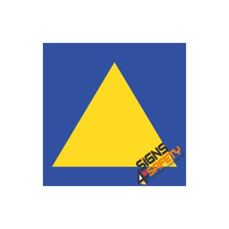 Blue and Yellow Triangle Logo - Nosa / SABS Yellow and Blue Towing Triangle Sticker Online South Africa