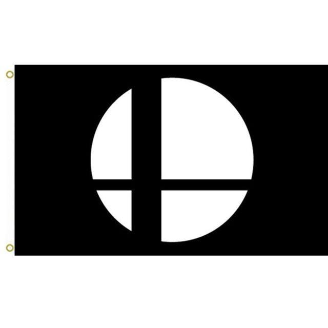 Smash Brothers Logo - YUN Super Smash Bros Logo Poster Banner Large Outdoor Flag Banner ...