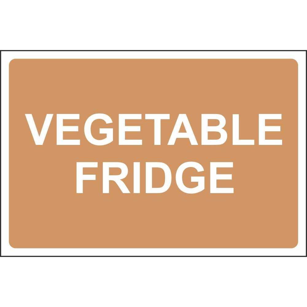 Hygiene Vegetables Logo - Vegetable Fridge Colour Coded Signs. Food Hygiene Safety Signs