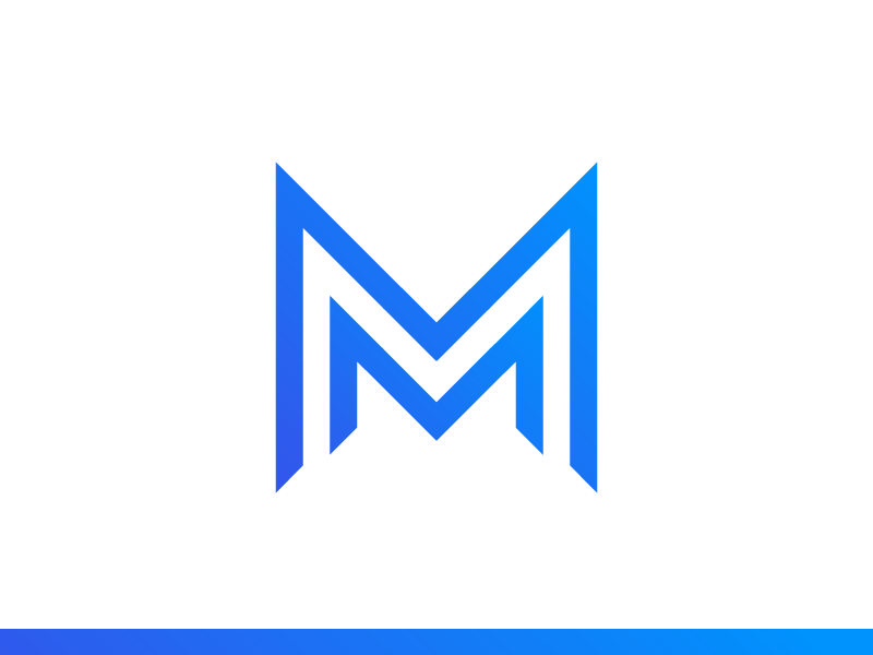 Blue Mm Logo - MM Logo by Soufian Ait Saad | Dribbble | Dribbble