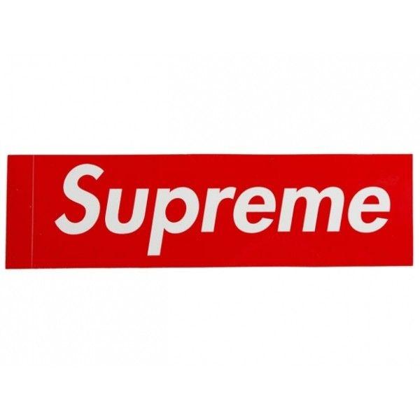 Supreme Red Logo - SUPREME RED BOX LOGO STICKERS ❤ liked on Polyvore featuring ...