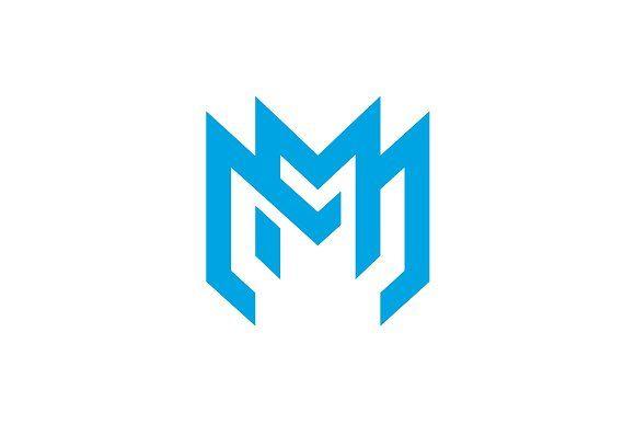 Blue Mm Logo - Letter MM Monogram Logo Template Logo Templates Creative Market