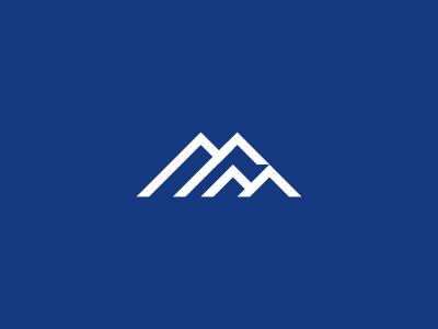 Blue Mm Logo - MM + Mountains Logo Design