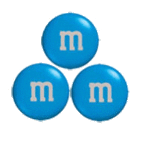 Blue Mm Logo - M&M's By Color