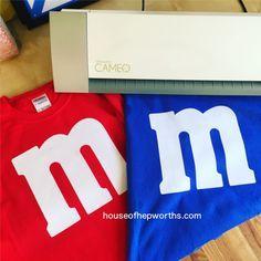 Blue Mm Logo - I made up some cute iron-ons for an M&M candy costume! Just select ...