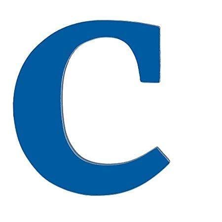 Blue C Logo - Wooden Letter C Color: Royal Blue: Amazon.co.uk: Kitchen & Home