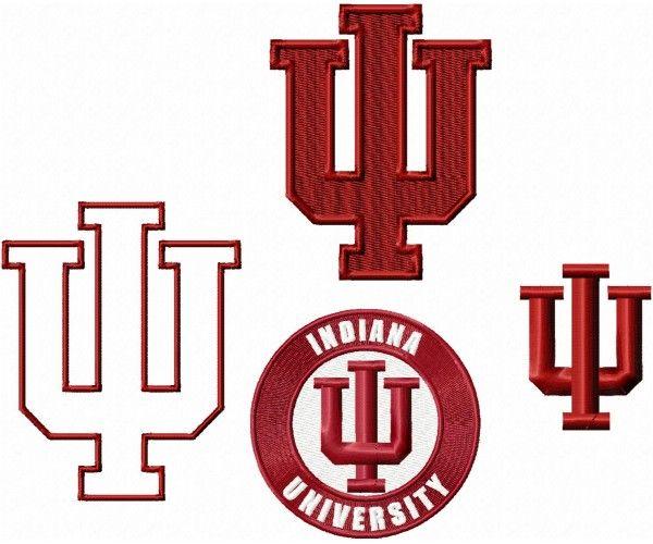 Indiana Hoosiers Logo - Indiana Hoosiers logo machine embroidery design for instant download