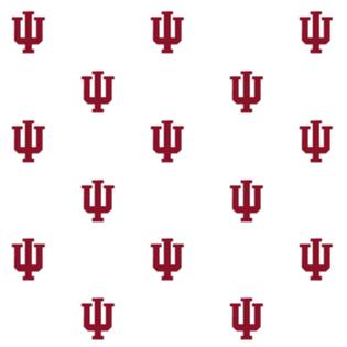 Indiana Hoosiers Logo - NCAA Indiana Hoosiers College Logo Double Wallpaper Roll