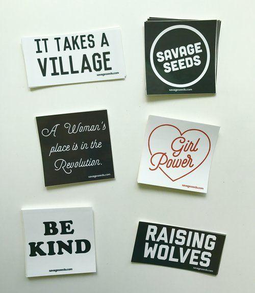 Savage Six Logo - Sticker Packs - Set of Six — Savage Seeds