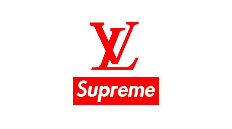 Red LV Logo - Supreme louis vuitton Logos