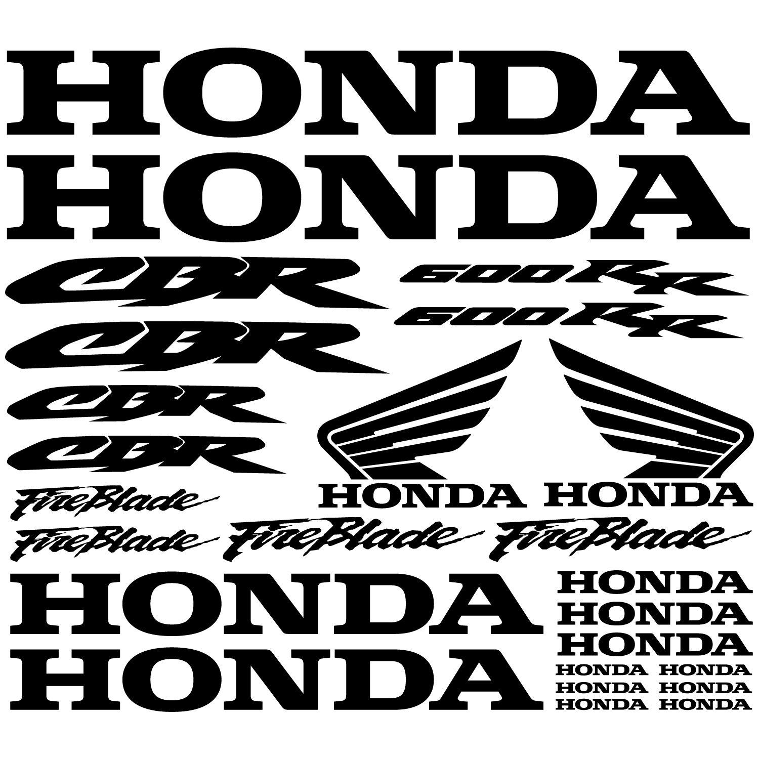 CBR 600 RR Logo - Wallstickers folies : Honda cbr 600rr Decal Stickers kit