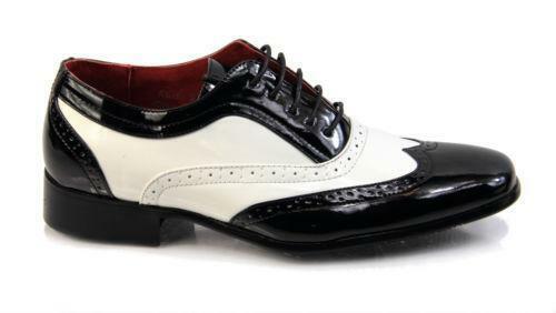 Black and White Shoe Logo - Two Tone Brogues: Clothes, Shoes & Accessories