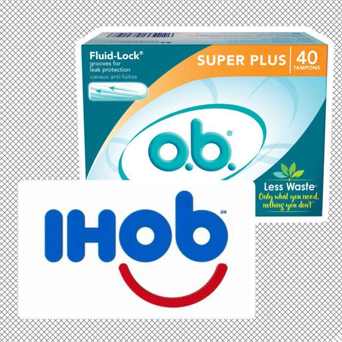 Ob Logo - IHOP's New Logo Looks a Lot Like o.b. Tampons Logo