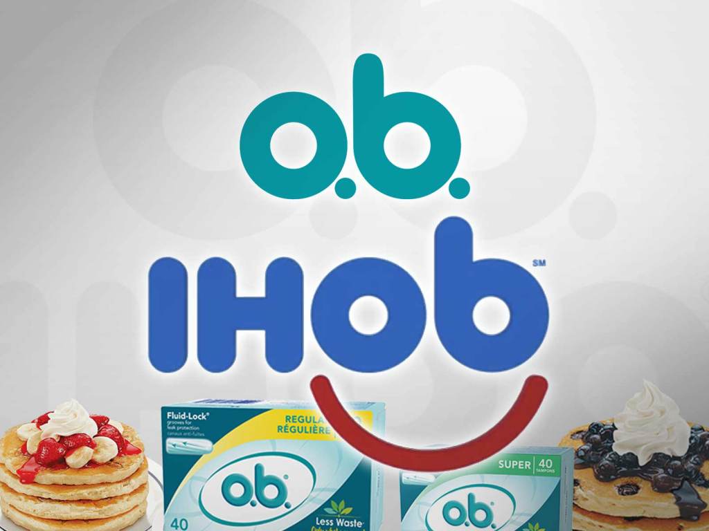 Ihob Logo - O.B. Tampons 'Flattered' That IHOP's New Logo Looks Like Theirs