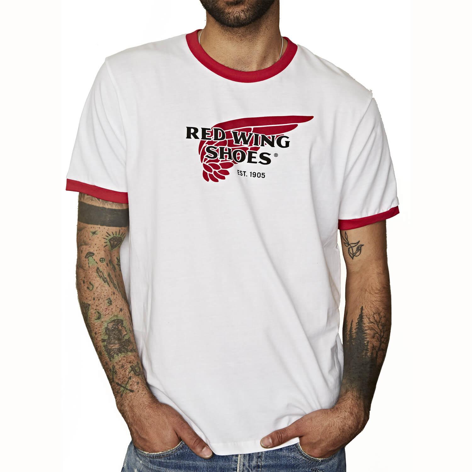 Red Wing Shoes Logo - Red Wing Ringer Logo T-shirt | Red Wing Shoe Store Amsterdam