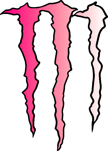 Pink Monster Logo - Pink-White Monster Logo by KoRn-sTaR60291 on DeviantArt