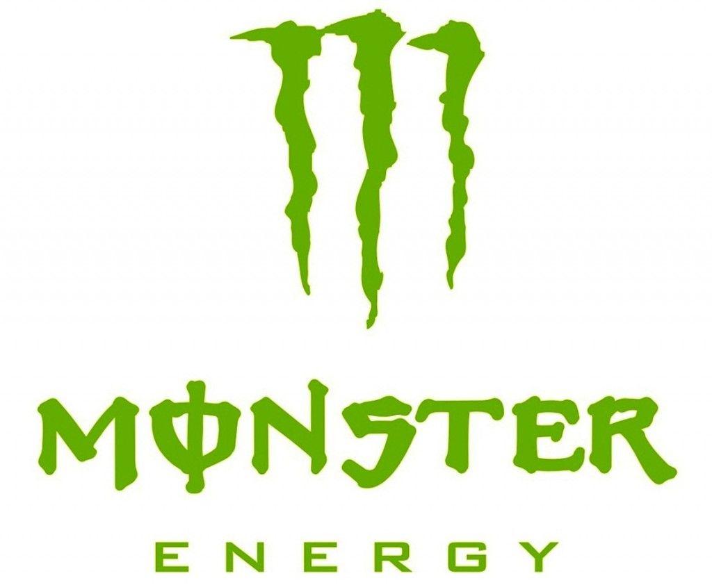 White Monster Logo - Monster Energy Logo