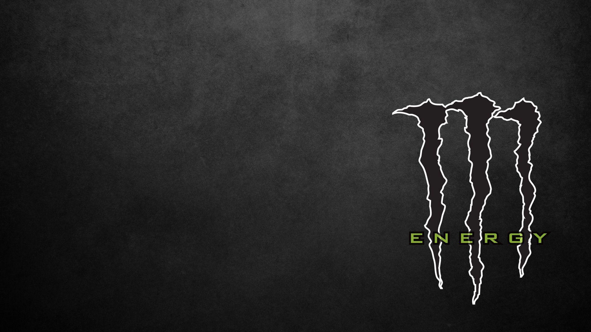 White Monster Logo - Black Monster Energy Logo #7019935